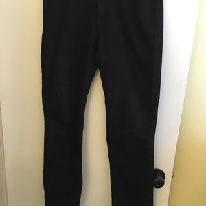 Black Denim pant, Size 6 (28). Curvy Straight.